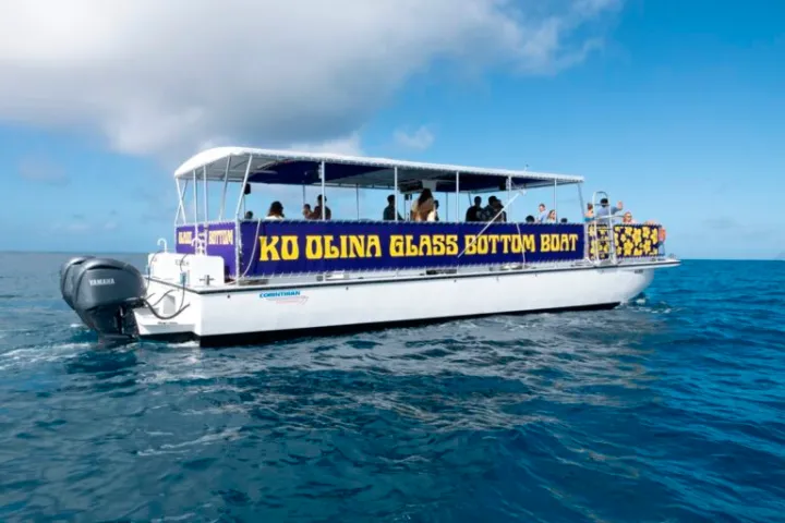 a small boat in a large body of water