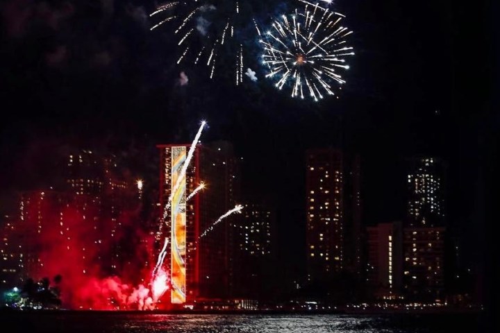 fireworks in the sky