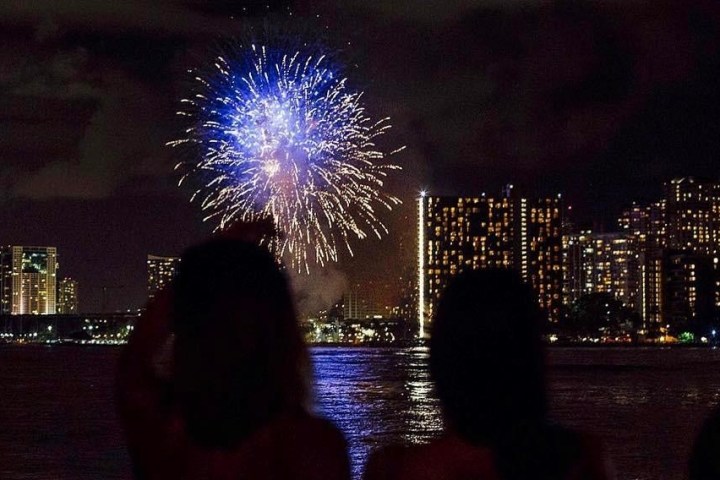 fireworks in the sky