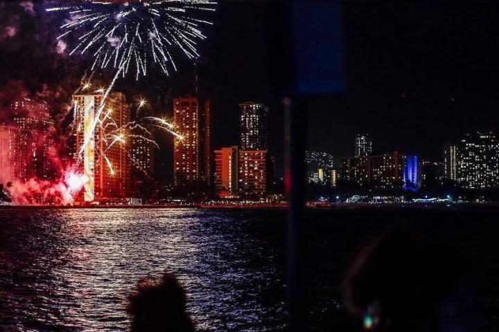 fireworks in the sky